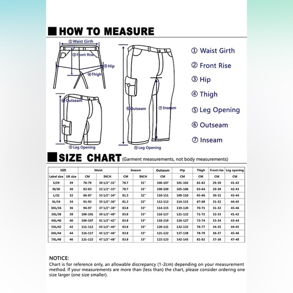 Match Men's Wild Cargo Pants (Unisex) - Picture 6 of 7
